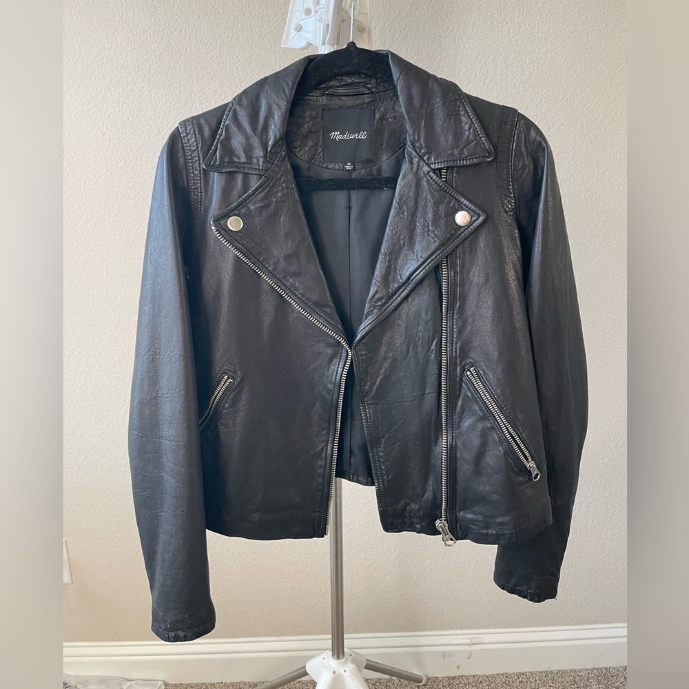 Madewell Classic Black Leather Jacket